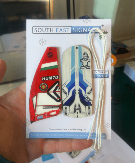 Bespoke Wakeboard Christmas Tree Decoration image 0
