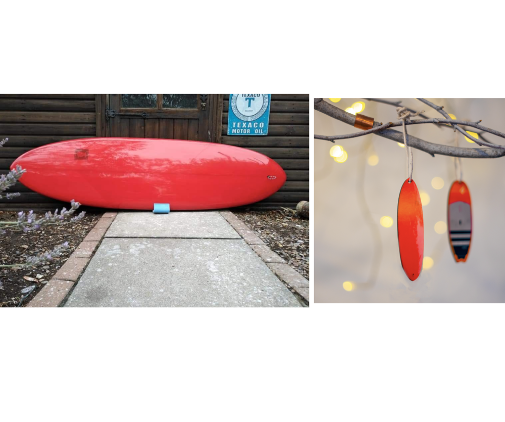 Your surfboard as a christmas tree decoration! image 1