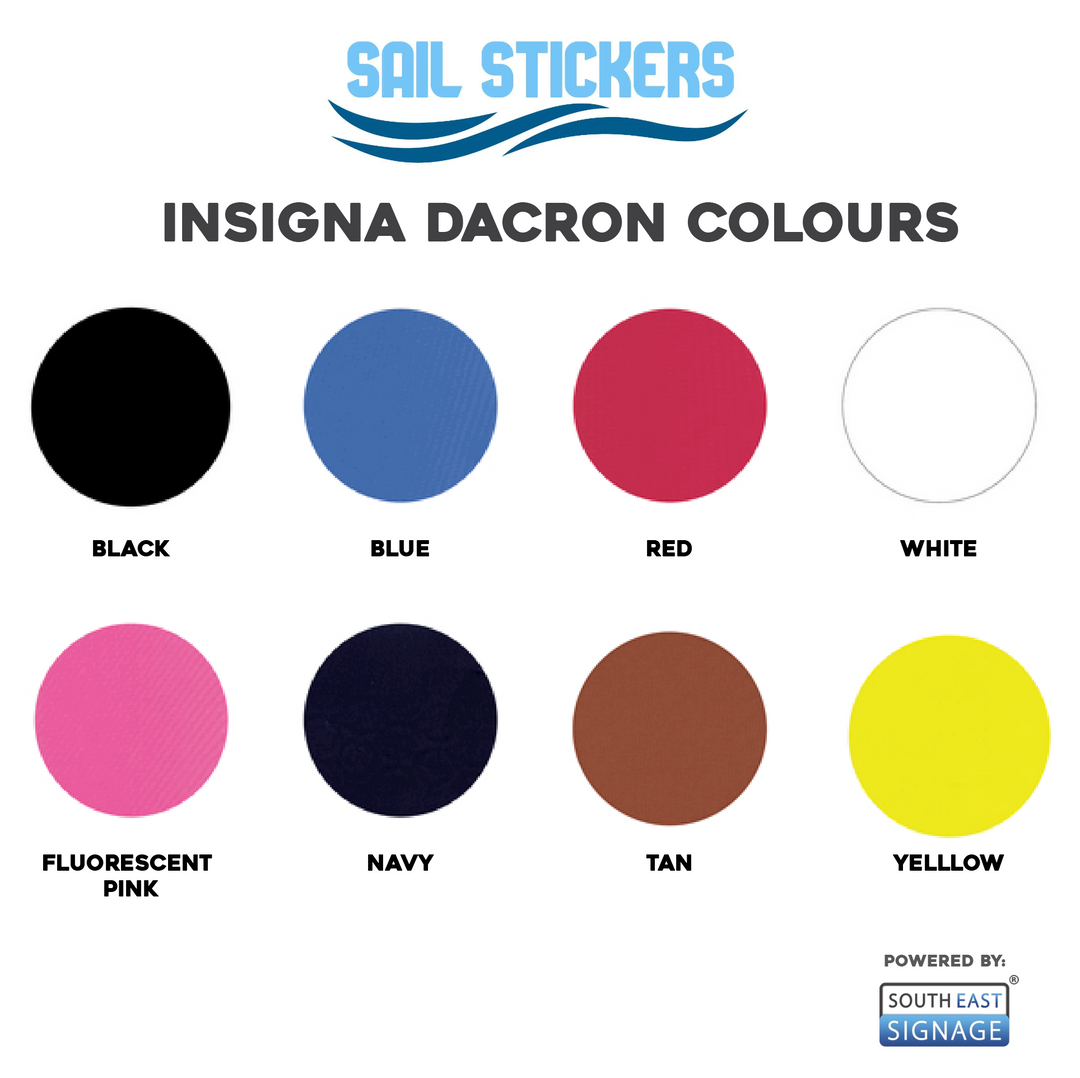 Custom Block Colour Dacron Stickers for Kites, Wings & Sails (262 GSM)