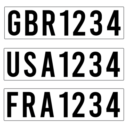 International Specification Sail Numbers Pair (Techno + RSX) image 0